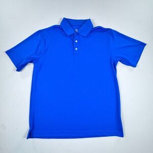 PGA Tour Men's Royal Blue‎ Short Sleeve Golf Polo Shirt Size Medium